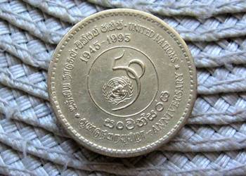 Sri Lanka 5 Rupi 1995r - 50 Lecie Organizacji Narodów Zjednoczonych