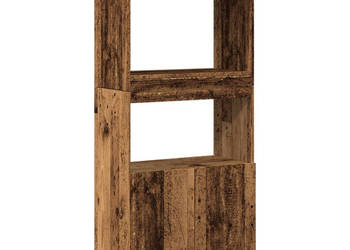 Wysoka szafka stare drewno 63x33x140 cm WM-855113