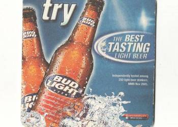 Bud - podstawka do piwa. Nr. 2.