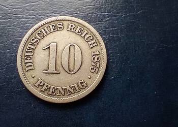 Stare monety 10 fenig 1875 J Niemcy