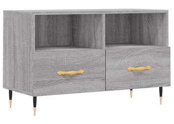 Szafka pod telewizor szary dąb sonoma 80x36x50 cm WM-828954