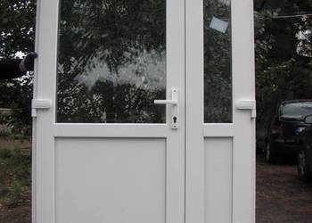 drzwi PCV, Białe nowe 150x210 szyba-panel