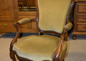 fotel kawowy ,Francja .orzech .cukiereczek