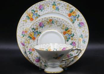 Komplet śniadaniowy Sorau Żary, 1928 - 45, UNIKAT!!! piękne art - deco