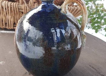 Stara butla, naczynie, wazon ciekawie szkliwona Stara butla, naczynie, wazon ciekawie szkliwona