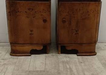 szafki nocne nakastliki arts deco stare vintage lata 60-te design