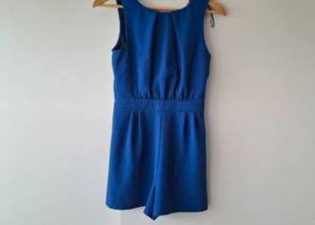 Śliczny krótki szafirowy granatowy kombinezon z koronką 36 New Look