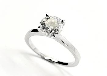 Pierścionek z brylantem 1,52 ct białe złoto próby 585 Likwidacja -60%
