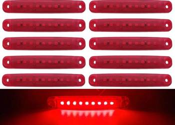 Lampa obrysowa OBRYSÓWKI LED czerwony 12 sztuk