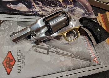 Rewolwer Czarnoprochowy Remington 1858 New  Army Lufa  3 cale,2x okladki