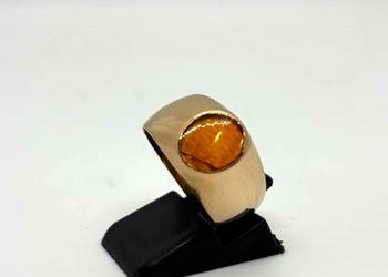 Złoty Sygnet Z Bursztynem pr. 333 6,41g R17