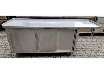 Stół z Szafką - Drzwi Suwane - KOMAT - 219/70/85 cm - M.331.