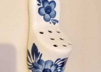Ikebana ścienna but niebieski PRL
