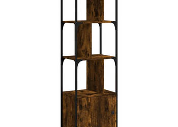 Biblioteczka z drzwiczkami przydymiony dąb 445x30x1545 cm WM-833355