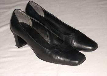 Clarks wygodne Skórzane czółenka 39 39,5