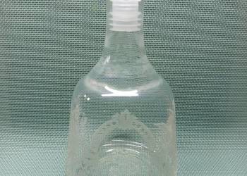 PIĘKNA Antyczna grawerowana szklana KARAFKA w stylu Ludwika XVI z 1920/30 r