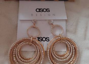ASOS/ Długie, bogato zdobione kolczyki koła z Londynu, NOWE