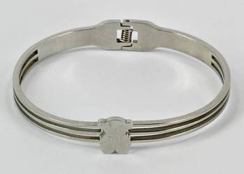 simple pledge Sztywna bransoletka srebrny W stylu casual Biżuteria Ozdoby na ręce Sztywne bransoletki 
