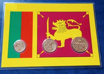 Stare monety Set 1991 / 1994 Sri Lanka kolor złota