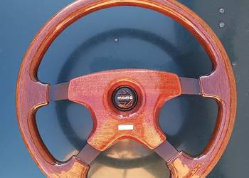 Kierownica MOMO Design Ford 1980–1990 drewno 38 cm po renowacji