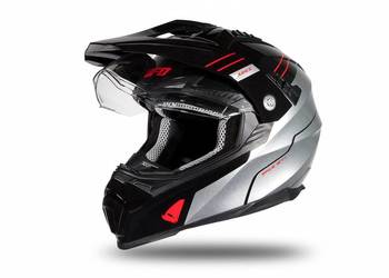 UFO KASK DUAL ARIES ENDURO Z SZYBĄ I BLENDĄ M/L