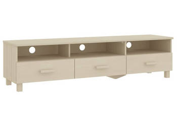 Szafka pod TV HAMAR miodowy brąz 158x40x40 cm drewno sosnowe WM-340472