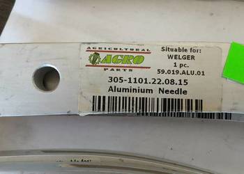Iglica aluminiowa Welger Ap 12 ,Ap 12k