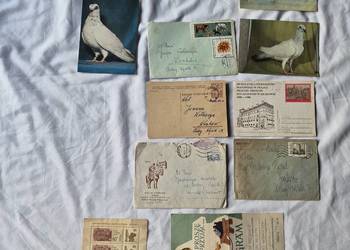 10 szt Stare znaczki listy kartki telegram Polska