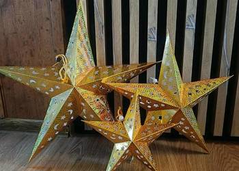 komplet 3 gwiazd papierowych