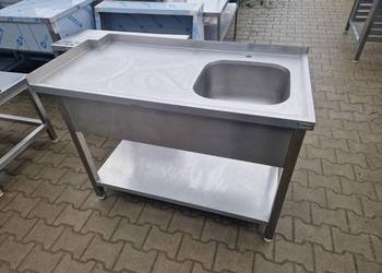 Zlew Gastronomiczny 1 Komorowy Z Półką 120/60/85