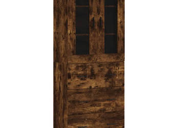 Witrynka przydymiony dąb 695x34x180 cm materiał drewnopochodny WM-3198422