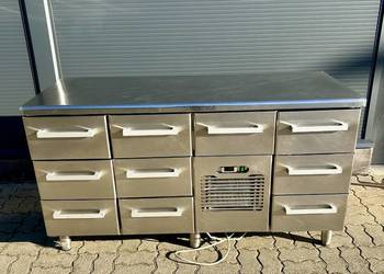 STÓŁ CHŁODNICZY Z SZUFLADAMI NA 1/1GN 10 SZUFLAD 160X65X84CM ŚWIETNY STAN