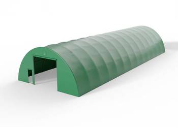 Hala namiotowa łukowa 9,15x20m PVC 900g/m² w wersji zielonej