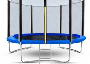 Trampolina używana jeden sezon duża 10 fit