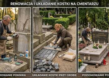 Wymiana wazonu, krzyża, tablicy, płyty, Cmentarz Wrocław, cennik