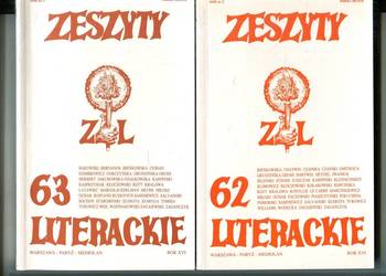 Zeszyty Literackie 62 Rok XVI + 63 Rok XVI