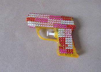 pistolet na wodę cyrkonie glitter dla dziewczynki