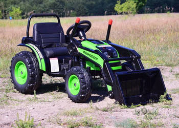 Autko MEGA TRAKTOR Z ŁYŻKĄ-ŁADOWARKĄ na akumulator dla dzieci pojazd