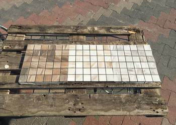 Mozaika gres 33x33 firmy CISA jurass mos 5x5 ( l grey, blend i beige)