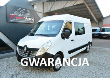 Renault Master średniak 7 osobowy brygadówka doka pełna opcja
