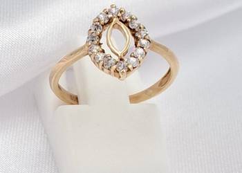 WYPRZEDAŻ !-25% Pierścionek r.11 Złoty pr.585 Glamour Z-677