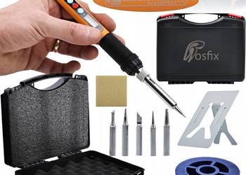 Lutownica 60W z Wyświetlaczem | 180-500 °C, 12w1 Rosfix