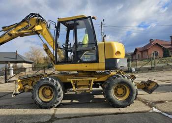 Koparka kołowa Komatsu PW 110 * PŁUG * PODPORY * 12 ton * 4x skrętne koła