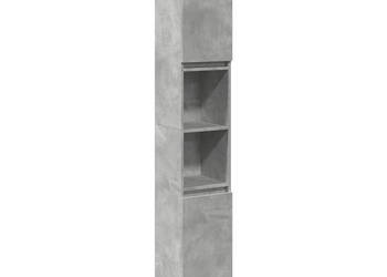 Szafka łazienkowa szarość betonu 30x30x190 cm WM-857104