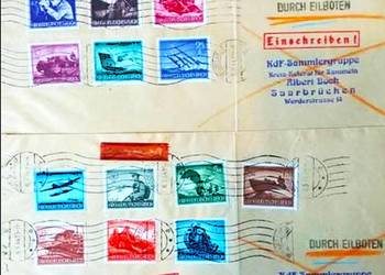 NIEMCY 1944-koperty polecone  - Mi.873 - 885 - OBIEG! Gratis wysyłka!