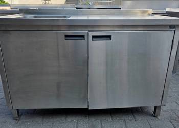 Zlew 1 Kom z Szafką - Drzwi Skrzydłowe 130/60/85 cm - S-474 N