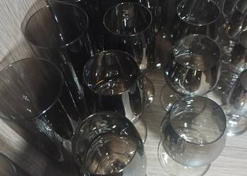 Kieliszki dymione i literatki  z PRL