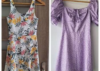 Letni zestaw 2 sukienki h&m shein sukienka letnia zwiewna w kwiaty
