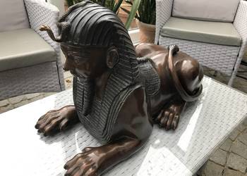 Sfinks z brązu rzeźba Sphinks 12kg grał w filmie