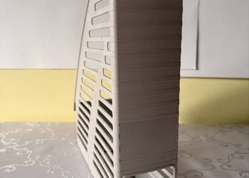 Organizer na dokumenty A4 Herlitz szary ażurowy pojemnik